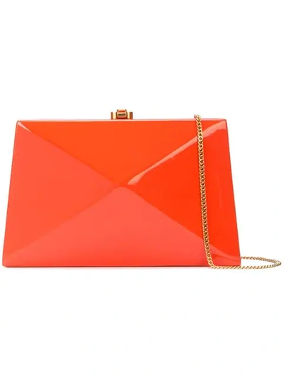 Shop Rocio Diaz Clutch Bag In Orange