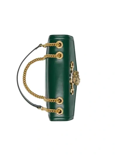 Shop Gucci Mittelgrosse 'rajah' Schultertasche In Green