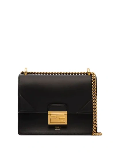 Shop Fendi Small Kan I Small Shoulder Bag In Black