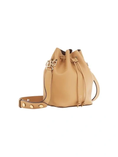 Shop Fendi Mon Tresor Bucket Bag In Neutrals