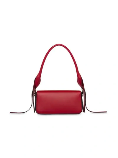 Shop Prada Manuelle Shoulder Bag In Red