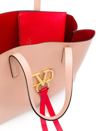 Shop Valentino Caravani Vring Tote Bag In Pink