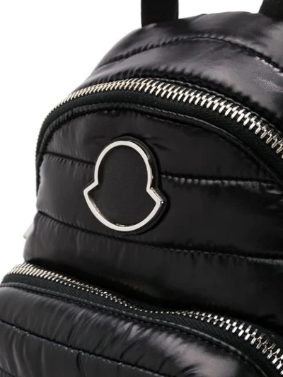 Shop Moncler Quilted Shelled Backpack In Black