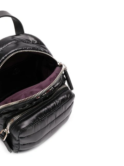 Shop Moncler Quilted Shelled Backpack In Black