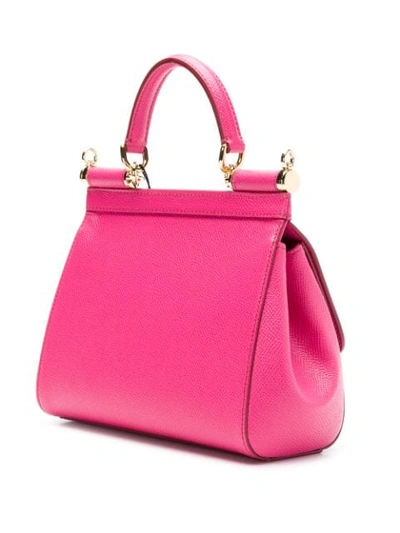 Shop Dolce & Gabbana Sicily Tote In Pink