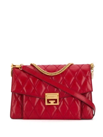 GIVENCHY QUILTED SHOULDER BAG - 红色