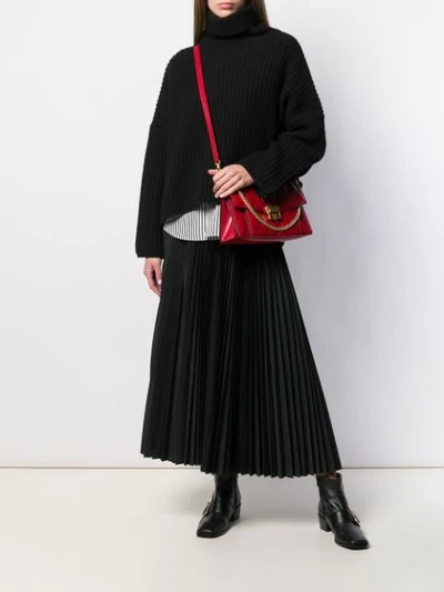 Shop Givenchy Quilted Shoulder Bag In Red