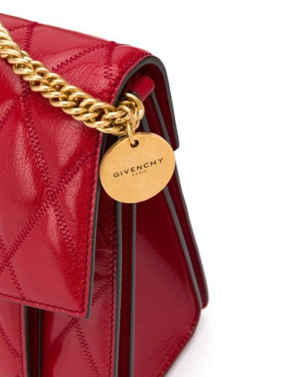 Shop Givenchy Quilted Shoulder Bag In Red