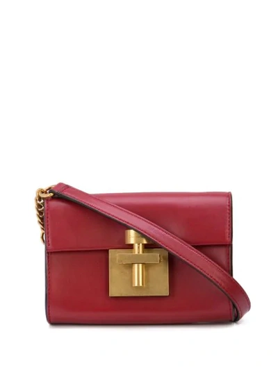 Shop Oscar De La Renta Alibi Crossbody Bag In Red