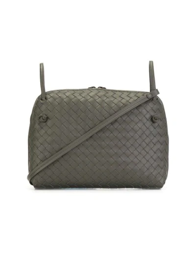 Shop Bottega Veneta Nodini Crossbody Bag In Grey