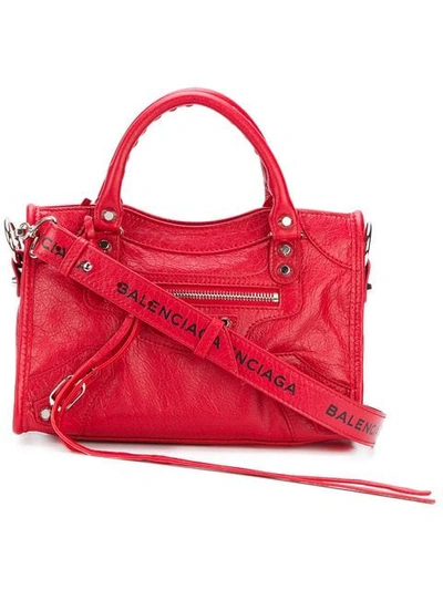 Shop Balenciaga Classic Mini City Aj In Red