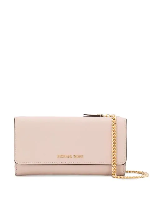 michael kors pink clutch