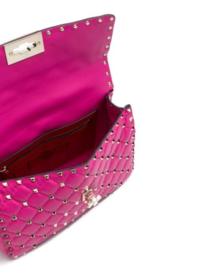 Shop Valentino Garavani Rockstud Spike Crossbody Bag - Pink