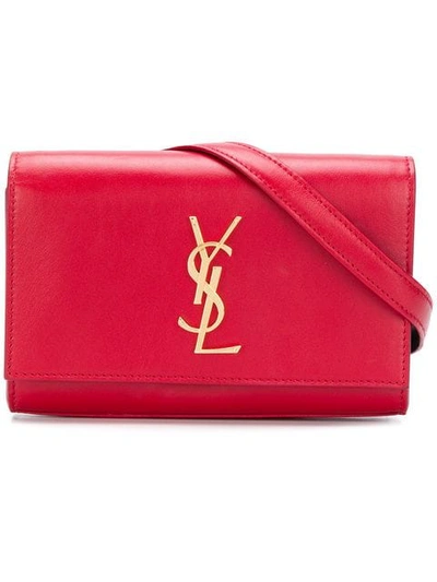 Shop Saint Laurent Kate Belt Bag In Red