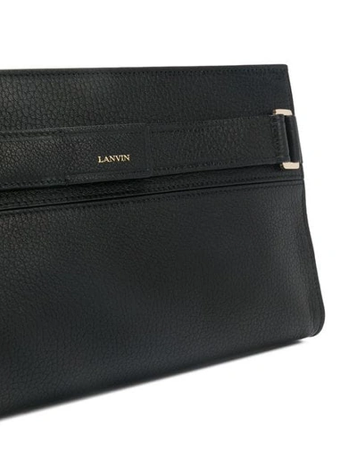 Shop Lanvin Réglisse Clutch Bag In Black