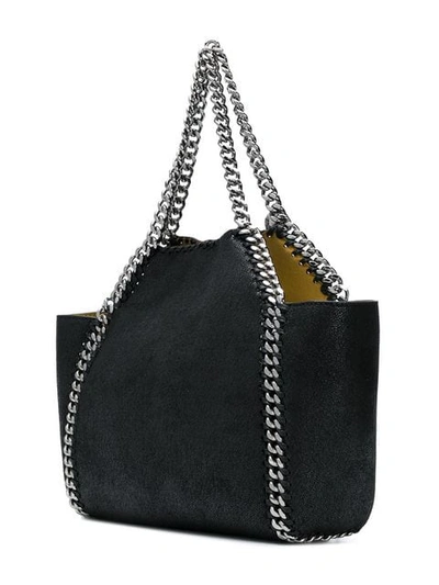 Shop Stella Mccartney Trapeze Falabella Shoulder Bag In Black