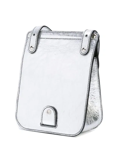 Shop Proenza Schouler Metallic Ps11 Convertible Box Bag In Silver