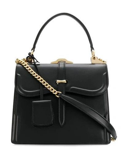 Shop Prada Belle Tote Bag In Black