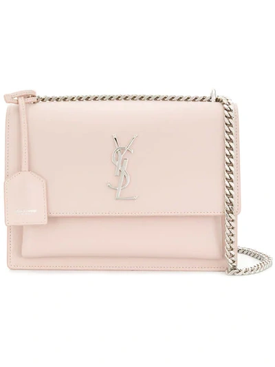 Shop Saint Laurent Sunset Shoulder Bag In Pink