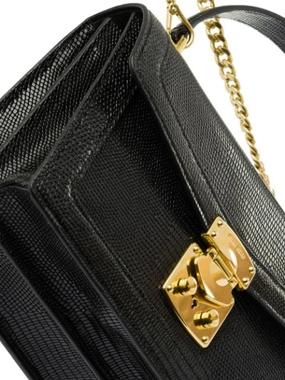 Shop Miu Miu 'confidencial' Handtasche In Black