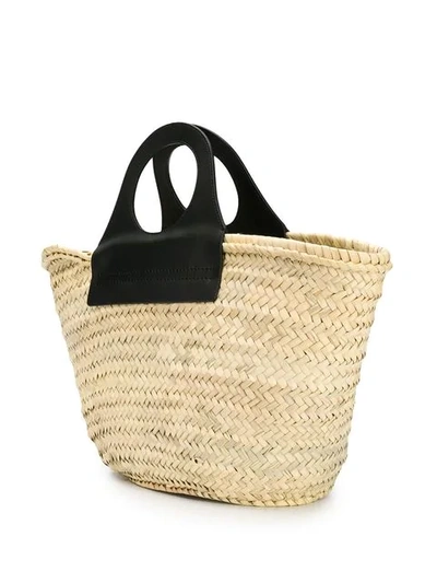 Shop Hereu Basket Tote Bag In Neutrals