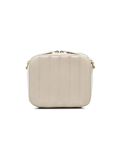 Shop Saint Laurent Mini Vicky Camera Bag In Neutrals