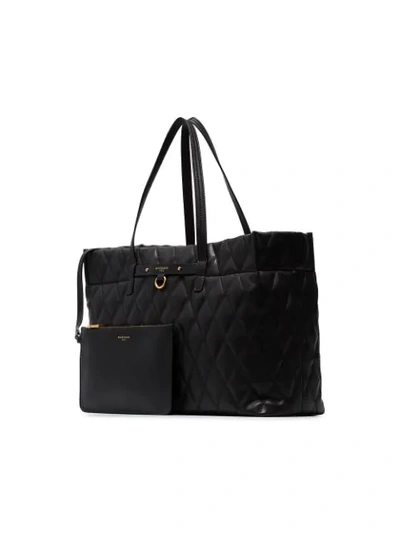 Shop Givenchy Quilted Tote Bag In 001 Black