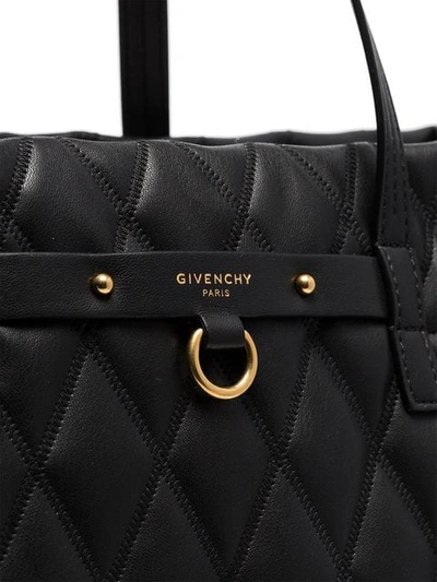 Shop Givenchy Quilted Tote Bag In 001 Black