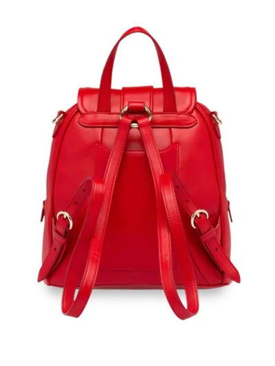 Shop Miu Miu Matelassé Backpack In Red