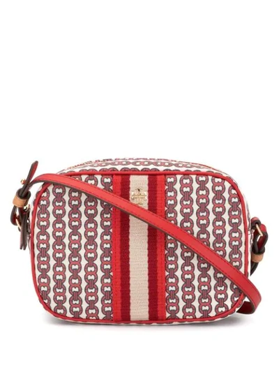 Tory Burch Gemini Link Canvas Camera Bag In Canyon Orange | ModeSens