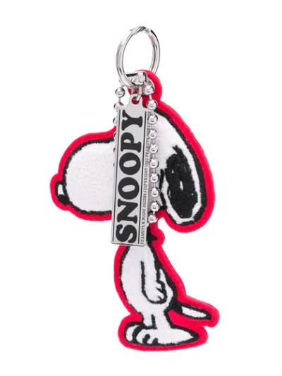 Shop Marc Jacobs Snoopy Chenille Bag Charm In White