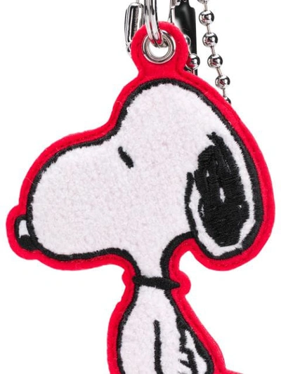 Shop Marc Jacobs Snoopy Chenille Bag Charm In White