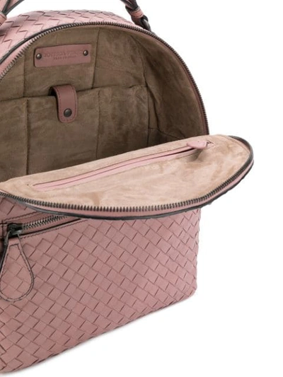 Shop Bottega Veneta Electre Intrecciato Backpack In Pink