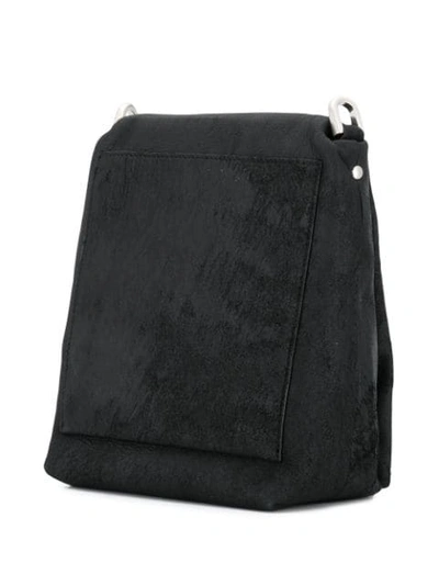 Shop Rick Owens Mini Messenger Bag In Black