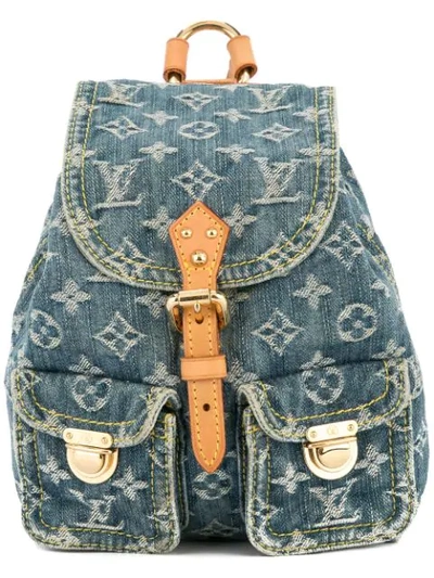 Louis Vuitton Vintage Denim Sac A Dos Pm Backpack - Blue