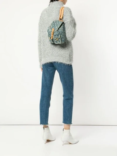 Backpack Louis Vuitton Blue in Denim - Jeans - 33229809