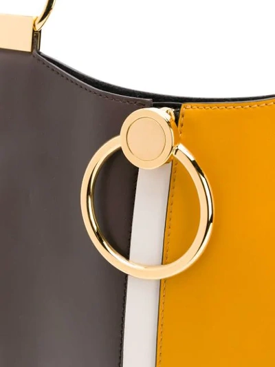 Shop Marni Earring Shoulder Bag In Brown