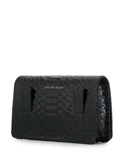 Shop Philipp Plein Logo Pouch Bag In Black