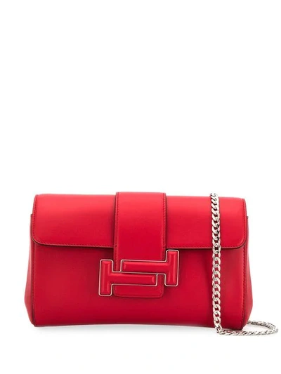 Shop Tod's Tt Crossbody Bag In Red