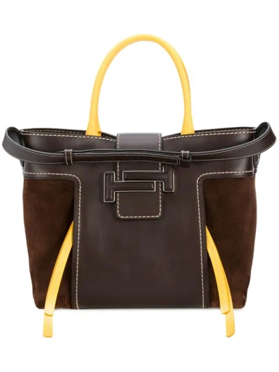 Shop Tod's Double T Tote Bag - Brown