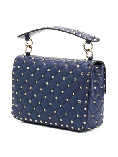 Shop Valentino Rockstud Spike Tote Bag In Blue