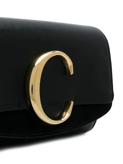 Shop Chloé C Belt Bag In Black