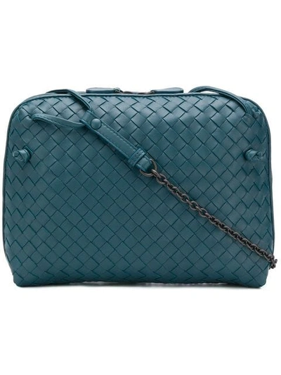 Shop Bottega Veneta 'nodini' Umhängetasche - Blau In Blue