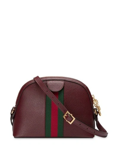 Shop Gucci Ophidia Small Shoulder Bag In Red