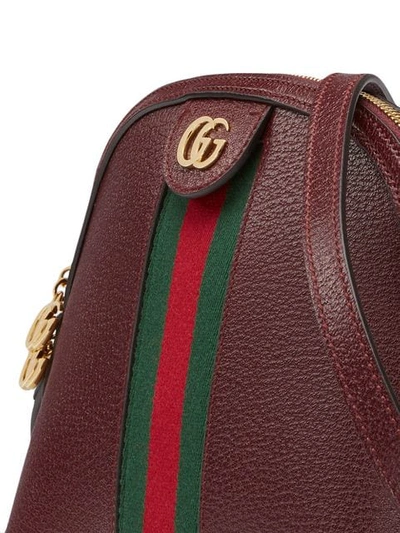 Shop Gucci Ophidia Small Shoulder Bag In Red