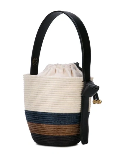 Shop Cesta Collective Woven Bucket Bag In Neutrals