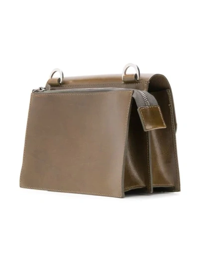 Shop Ally Capellino Flap Shoulder Bag In Green