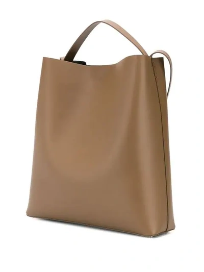 Shop Aesther Ekme Shoulder Strap Shopper Bag In Brown