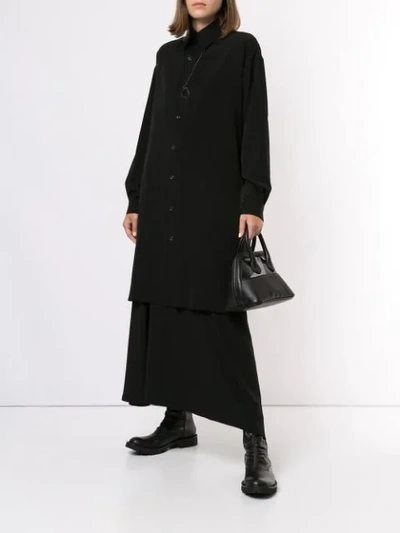 Shop Discord Yohji Yamamoto Clear Panel Tote In Black