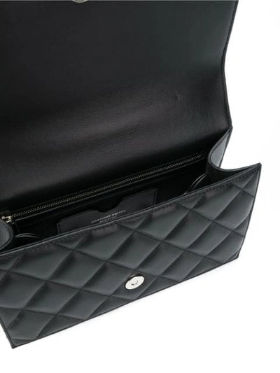 Shop Alexander Mcqueen Jewelled Shoulder Bag In Black